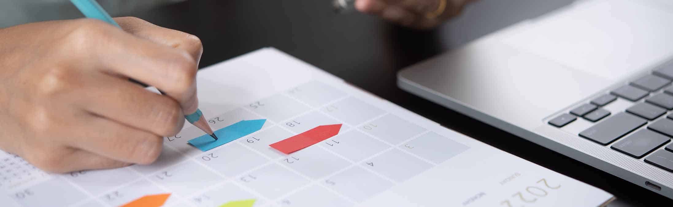 ordinateur calendrier