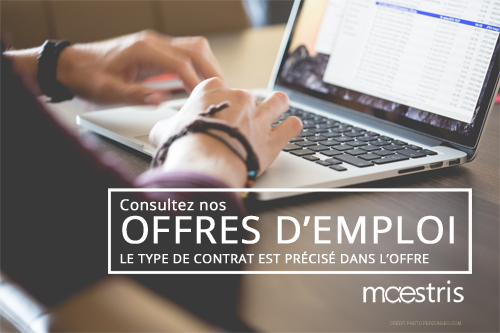 Offres emploi Maestris Sup alternance stage cdd cdi apprentissage